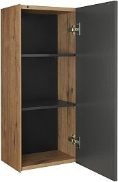 Акватон Шкаф подвесной Сохо 35 графит софт/дуб веллингтон – фотография-2